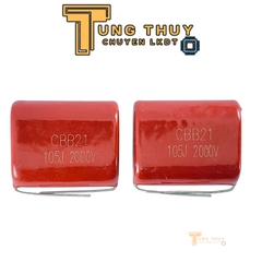 10 Con Tụ Đỏ , Tụ Kẹo CBB22 105J 400V, 630V và 2000V  ( 1 uF ) Hàng Chất Lượng Không Phân Cực
