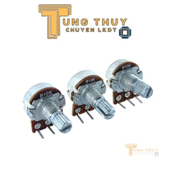 Chiết Áp 10K  3 Chân Cán 15mm Có Bi – Chân Cong – Hàng Loại Tốt