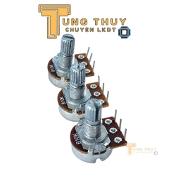 Chiết Áp 10K  3 Chân Cán 15mm Có Bi – Chân Cong – Hàng Loại Tốt