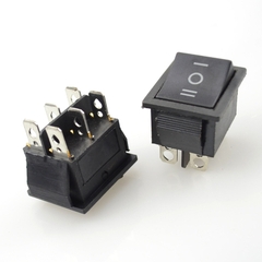 Công Tắc Bập Bênh KCD4 250VAC-16A 6 Chân 3 Chế Độ