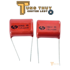 Tụ Đỏ CBB22 155J 400V và 630V ( 1,5uF ) Hàng chất lượng Không phân cực