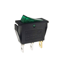 Công Tắc Bập Bênh KCD3 15A - 250v Có Đèn Báo Màu Xanh và Đỏ Loại Tốt