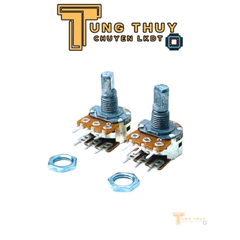 Chiết Áp Đôi, Kép 6 Chân WH148 Cán Vát Dài 15mm