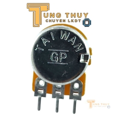 10 Con Chiết Áp Cán Tròn, Trơn Dài 15mm 10K 50K Đơn và Kép Hàng Đài Loan Chất Lượng Cao