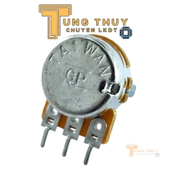 10 Con Chiết Áp Cán Tròn, Trơn Dài 15mm 10K 50K Đơn và Kép Hàng Đài Loan Chất Lượng Cao