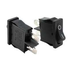 Combo 10 Cái Công Tắc Bập Bênh KCD1 Màu Đen 2 Chân Dẹt 6A 250V Loại Tốt