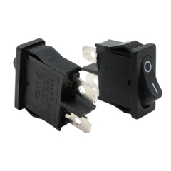 Combo 10 Cái Công Tắc Bập Bênh KCD1 Màu Đen 2 Chân Dẹt 6A 250V Loại Tốt