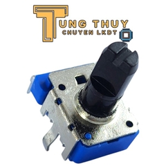 Chiết Áp Vuông Xanh 6 Chân Cong Cán Vát Dài 20MM