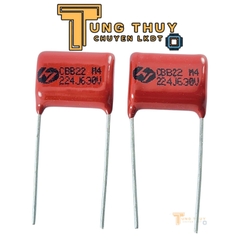 (Túi 10 Con)Tụ Đỏ CBB22 224J 400V, 630V Và 2000V  Hàng Chất Lượng Không Phân Cực