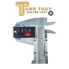 Trạm kẹp/ jack kẹp dây loa 2 chân nhỏKẹp Loa 2 Chân – Trạm Kẹp Dây Loa Nhấn 2 Chấu Bé 42x21mm – Jack Nối Ampli | Hàng Tốt