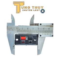 Trạm kẹp/ jack kẹp dây loa 2 chân nhỏKẹp Loa 2 Chân – Trạm Kẹp Dây Loa Nhấn 2 Chấu Bé 42x21mm – Jack Nối Ampli | Hàng Tốt