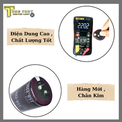 Tụ Lọc Nguồn Amly 2200uF 450V –  Kích Thước 35x70mm Hàng Loại Tốt