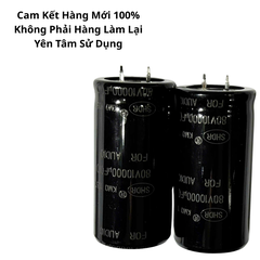 Tụ Lọc Nguồn Amly 10000uF 80v Audio - Kích Thước 30x60mm Hàng Mới Chất Lượng Cao