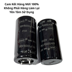 Tụ Lọc Nguồn Amly 15000uF 80v Audio - Kích Thước 30x60mm Hàng Mới Chất Lượng Cao