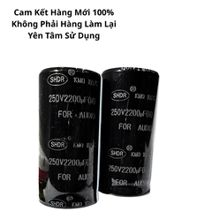 Tụ Lọc Nguồn Amly 2200uF 250v Audio SHDR - Kích Thước 35x70mm Hàng Mới Chất Lượng Cao