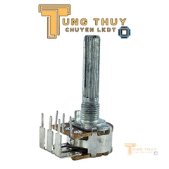 Chiết Áp Cán 30mm Chân Cong 10K 20K 50K 100K Cán Trơn và Bi , Cán Vát