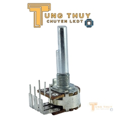 Chiết Áp Cán 30mm Chân Cong 10K 20K 50K 100K Cán Trơn và Bi , Cán Vát