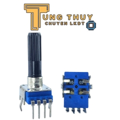 Chiết Áp Vuông Xanh 4 Chân Dài 30mm Cán Tròn Loại Tốt