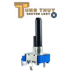 Chiết Áp Vuông Xanh 6 Chân Cong Dài 27.5MM Cán Vát