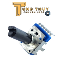 Chiết Áp Vuông Xanh 6 Chân Cong Dài 27.5MM Cán Vát