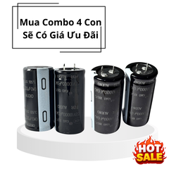 Tụ Lọc Nguồn Amply 10000uF 63v Audio - Kích Thước 30x60mm Chất Lượng Cao