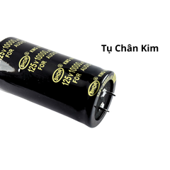 Tụ Lọc Nguồn 10000uF 125v Audio Vàng - Kích Thước 35x70mm Dùng Cho Amply