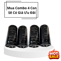 Tụ Lọc Nguồn Amly 2200uF 250v Audio SHDR - Kích Thước 35x70mm Hàng Mới Chất Lượng Cao