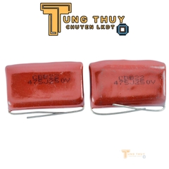 5 Con Tụ Đỏ CBB22 475J  400V , 630V và 250V  ( 4.7uF ) Không Phân Cực Hàng Tốt