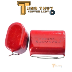 5 Con Tụ Đỏ CBB22 475J  400V , 630V và 250V  ( 4.7uF ) Không Phân Cực Hàng Tốt