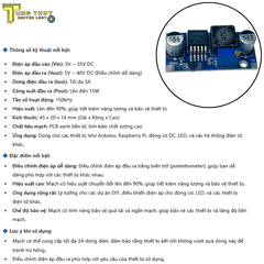 Mạch Tăng Áp DC-DC 3A XL6009 – Điều Chỉnh Điện Áp 3V-35V Lên 5V-40V, Công Suất 15W