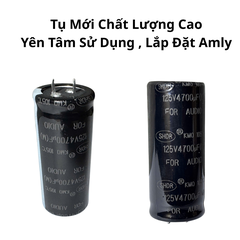 Tụ Lọc Nguồn 4700uF 125v Audio 30x70mm - Dùng Cho Amply và Cục Đẩy