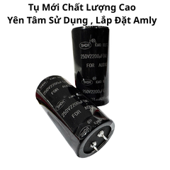 Tụ Lọc Nguồn Amly 2200uF 250v Audio SHDR - Kích Thước 35x70mm Hàng Mới Chất Lượng Cao