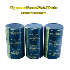 Tụ Hoá,Tụ Lọc Nguồn Amly 6800uF 100v Kích Thước 35mm x 60mm Loại Tốt