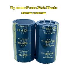 Tụ Hoá,Tụ Lọc Nguồn Amly 6800uF 100v Kích Thước 35mm x 60mm Loại Tốt