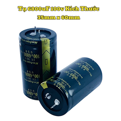 Tụ Hoá,Tụ Lọc Nguồn Amly 6800uF 100v Kích Thước 35mm x 60mm Loại Tốt