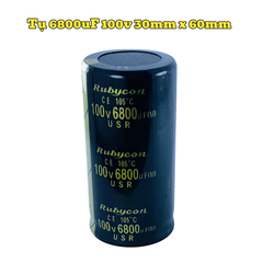Tụ Hoá,Tụ Lọc Nguồn Amly 6800uF 100v Kích Thước 30mm x 60mm Loại Tốt