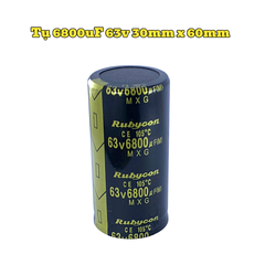 Tụ Hoá,Tụ Lọc Nguồn Amly 6800uF 63v Kích Thước 30mm x 60mm Loại Tốt