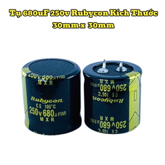 Tụ Hoá 680uF 250v Kích Thước 30mm x 30mm Loại Tốt