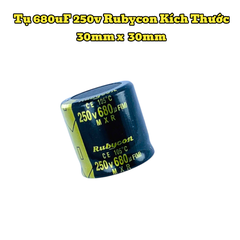 Tụ Hoá 680uF 250v Kích Thước 30mm x 30mm Loại Tốt