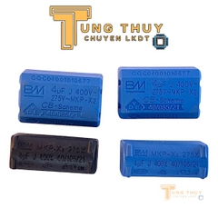 Tụ Bếp Từ 4uF 275VAC 400VDC Chính Hãng BM Tụ Đứng và Nằm Màu Xanh và Đen