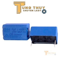 Tụ Bếp Từ 4uF 275VAC 400VDC Chính Hãng BM Tụ Đứng và Nằm Màu Xanh và Đen