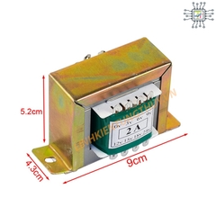 Biến Áp 2A Nhiều Đầu Ra 0V 3V 6V 9V 12V 15V 18V 24V (Hoàn Cầu)