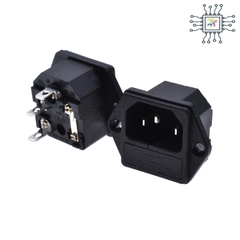 Jack Âm AC 3 Chân Có Cầu Chì Bảo Vệ Loại Bắt Vít