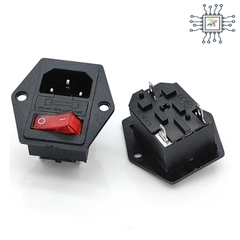 Jack Âm AC Có Công Tắc 15A Có Cầu Chì