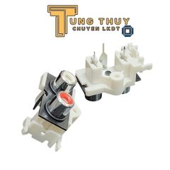 Jack cắm AV,RCA màu trắng 2 chấu chân thẳng