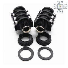 Ổ Micro 6.35mm 6 Chân Đồng