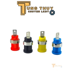 Jack Bắp Chuối Cái Vuông Góc 4mm Các Màu Xanh , Đỏ , Đen , Vàng Loại Tốt