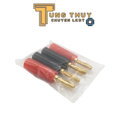 Jack Cắm Loa, Jack Bắp Chuối 4mm Mạ Vàng ( Túi 4 Chiếc )