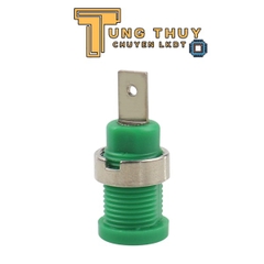 Jack Bắp Chuối Cái Vuông Góc 4mm Các Màu Xanh , Đỏ , Đen , Vàng Loại Tốt