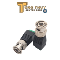 Jack BNC Đầu Nối Camera Màu Xanh Vặn Vít